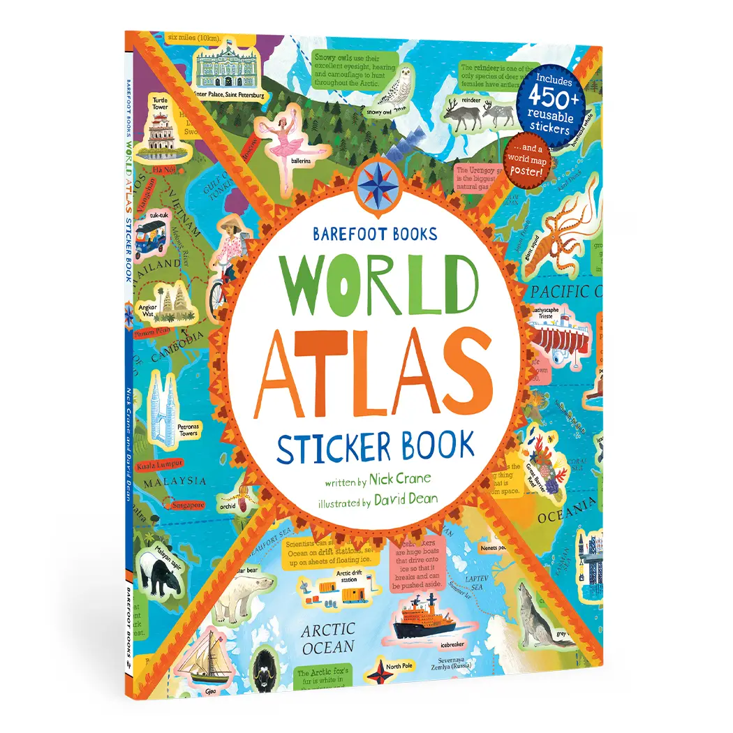 Barefoot Books Books Barefoot Books World Atlas Sticker Book