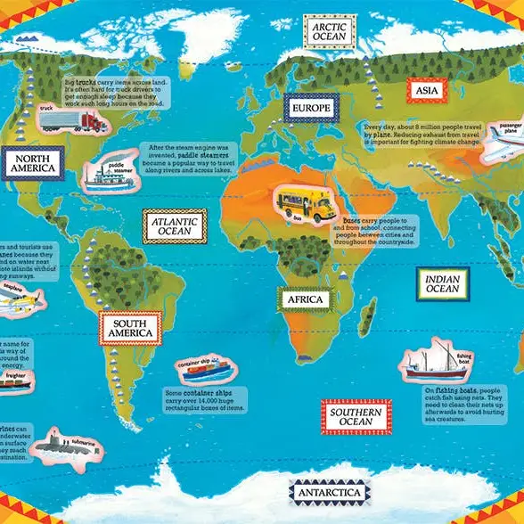 Barefoot Books Books Barefoot Books World Atlas Sticker Book