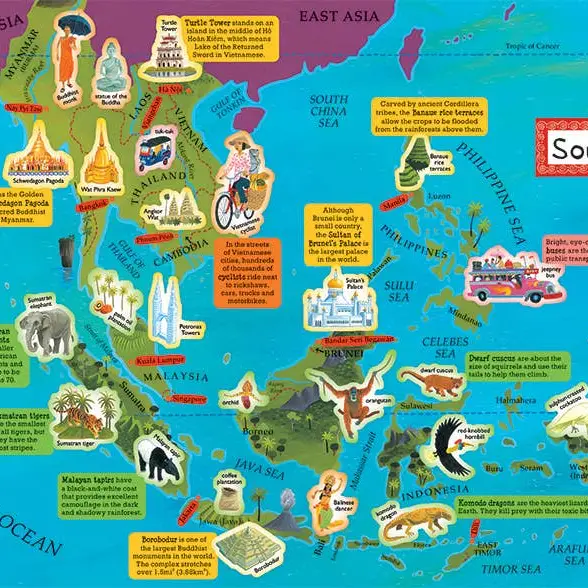 Barefoot Books Books Barefoot Books World Atlas Sticker Book