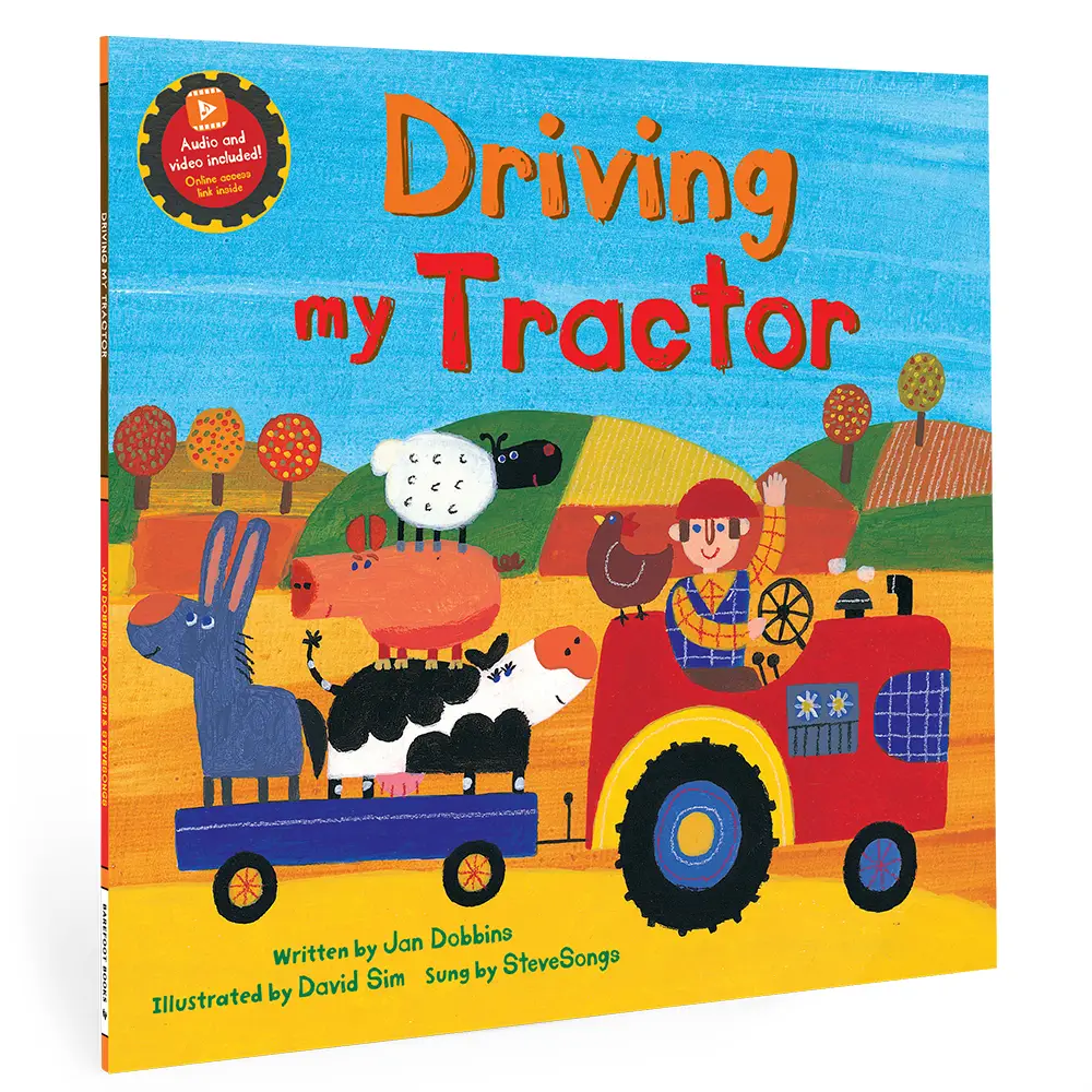 Barefoot Books Books Driving My Tractor Paperback with Audio & Video