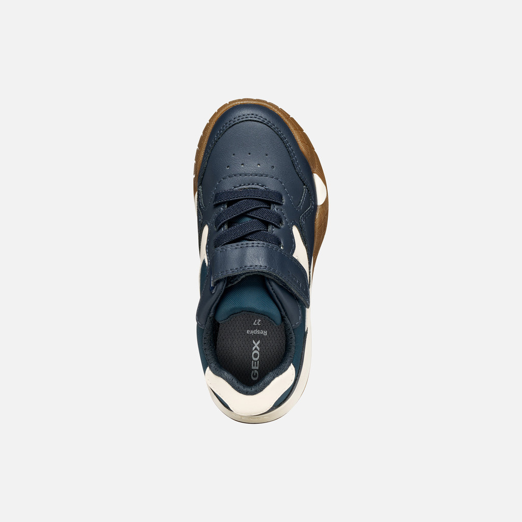 Geox Geox Jr Rann Runner Navy/Lt Ivory
