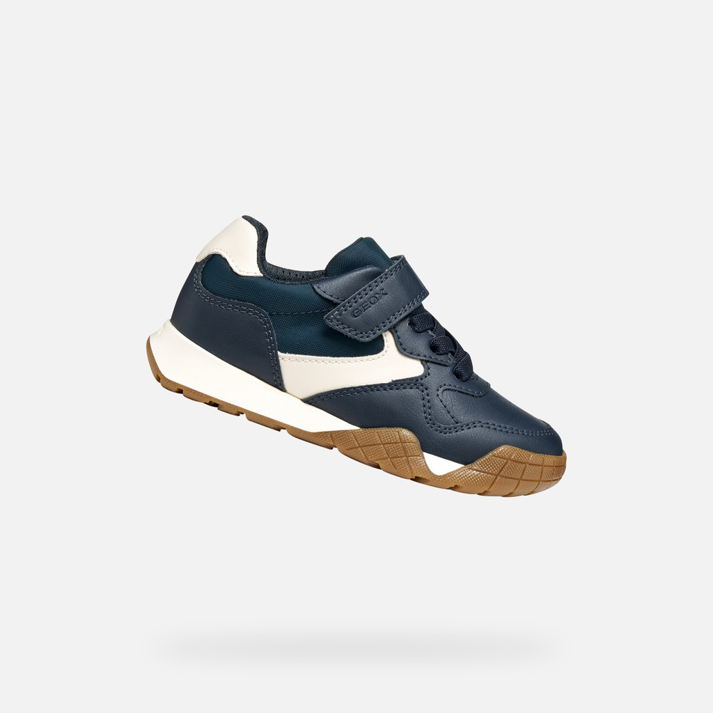 Geox Geox Jr Rann Runner Navy/Lt Ivory