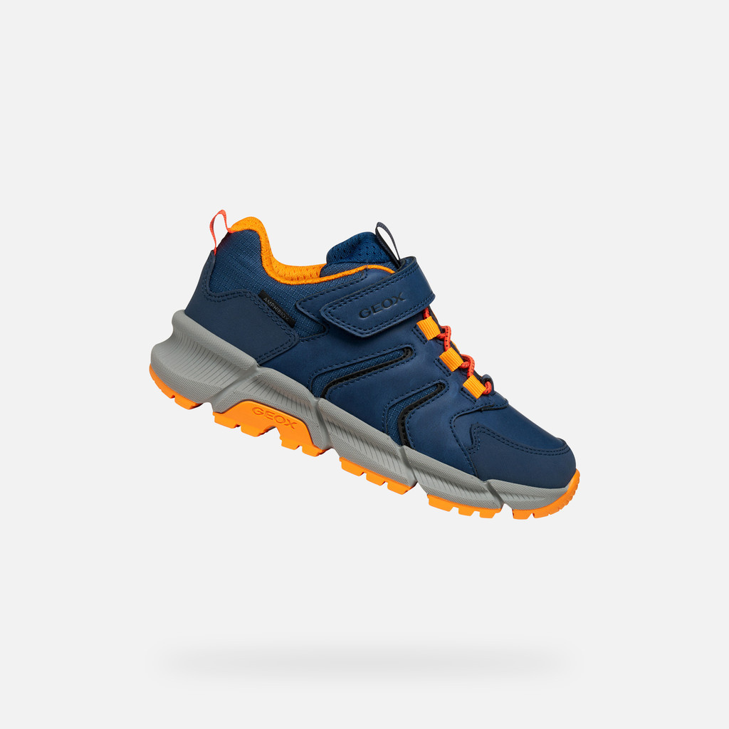 Geox Geox Jr Flexyper Runner Denim/Orange