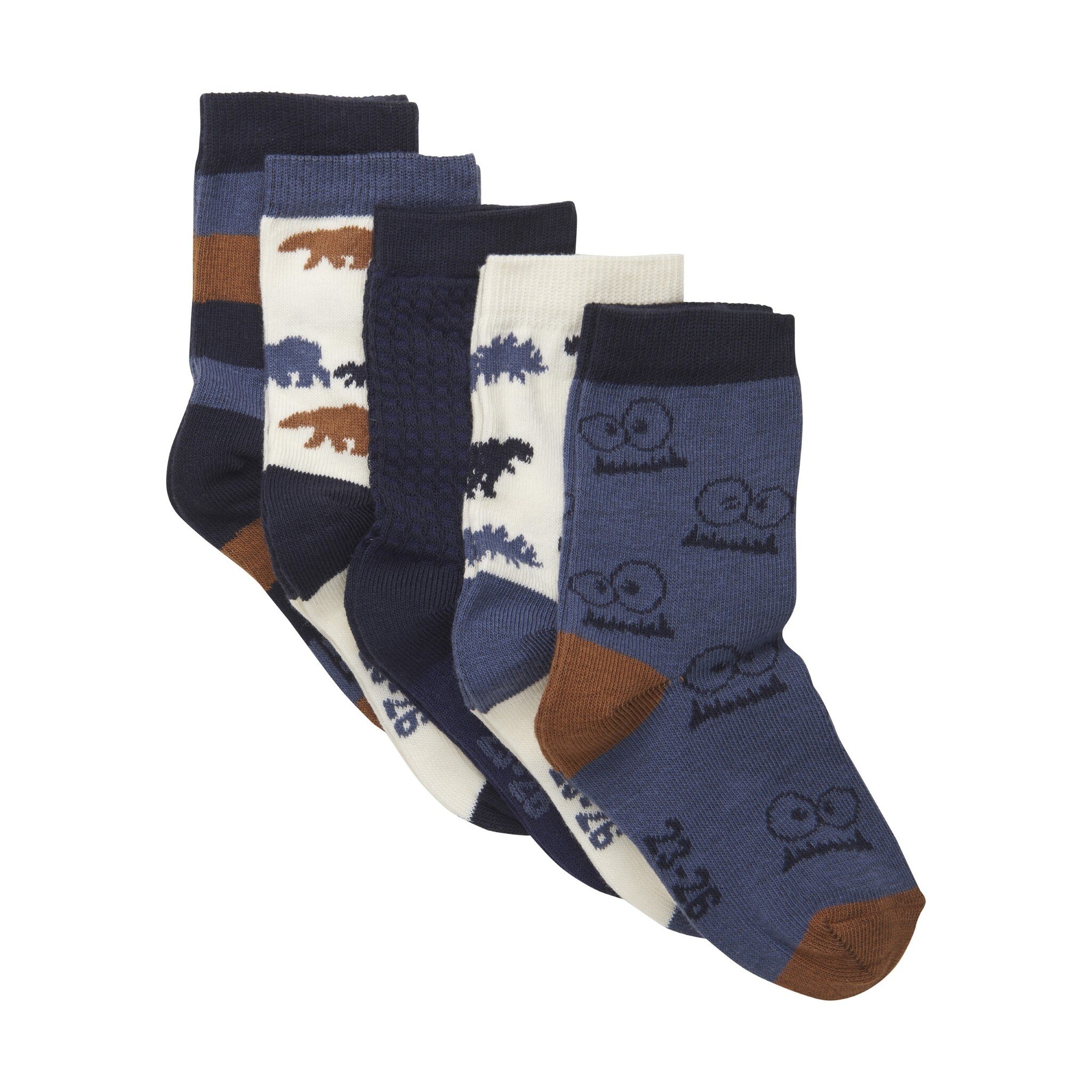 Creations Robo Patterned Socks Total Eclipse 5pk