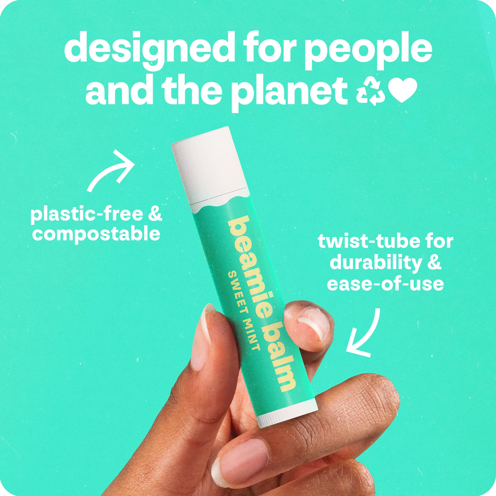 Beamie Balm Beamie Balm Vegan Lip Balm Sweet Mint