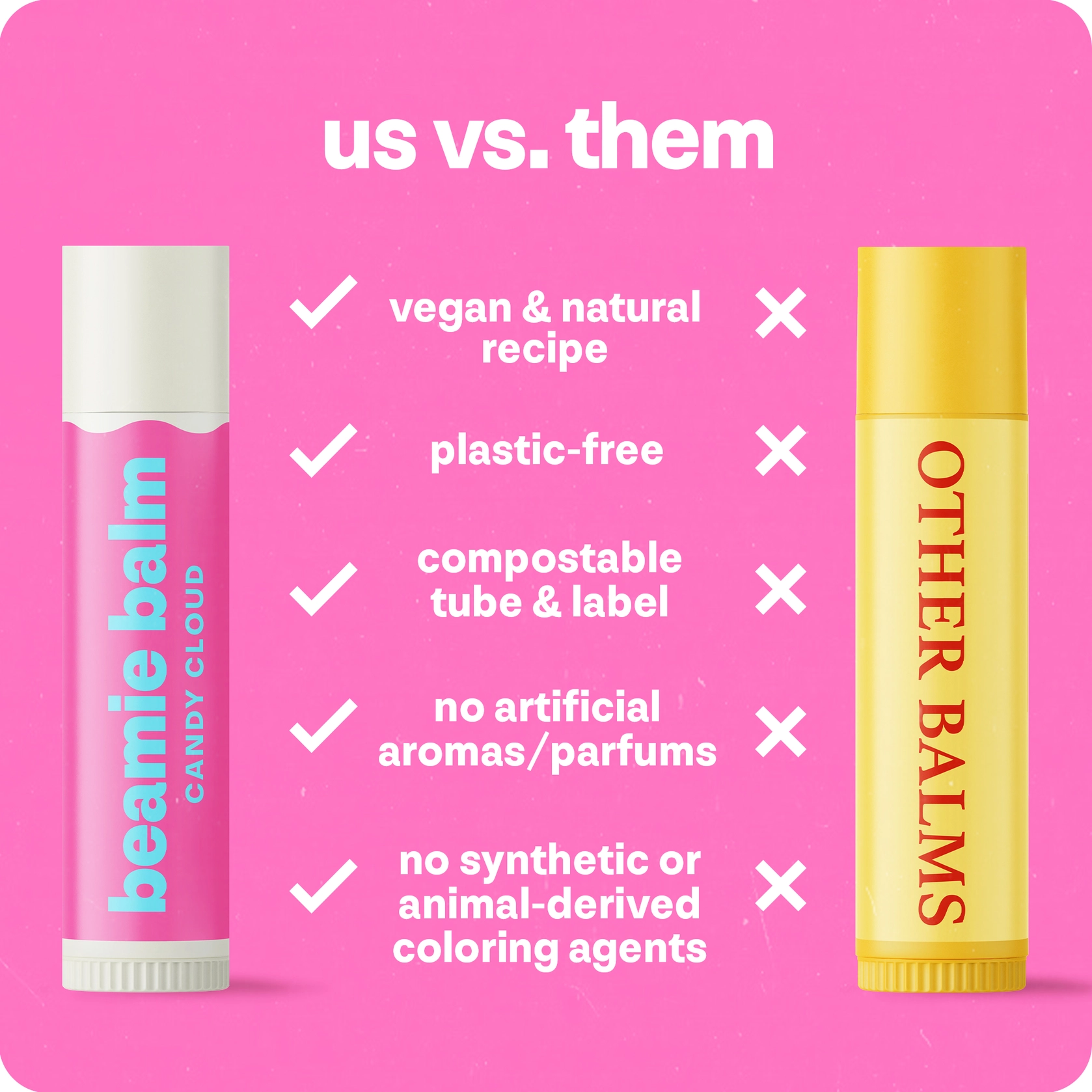 Beamie Balm Beamie Balm Vegan Lip Balm Candy Cloud