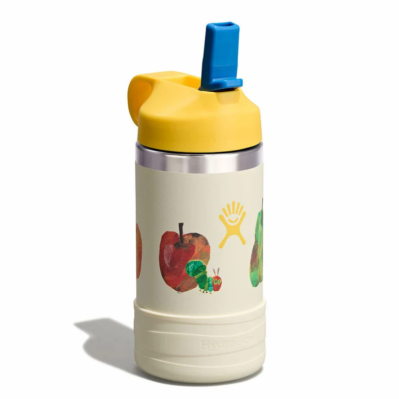 Hydro Flask Hydro Flask 12 Oz Kids Wide Mouth Straw Cap And Boot World of Eric Carle