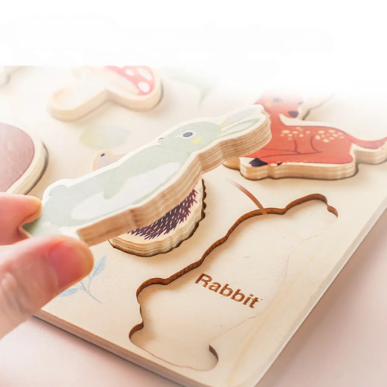 Peaks & Valleys Baby Peaks and Valleys Baby Wooden Puzzle Woodland Friends