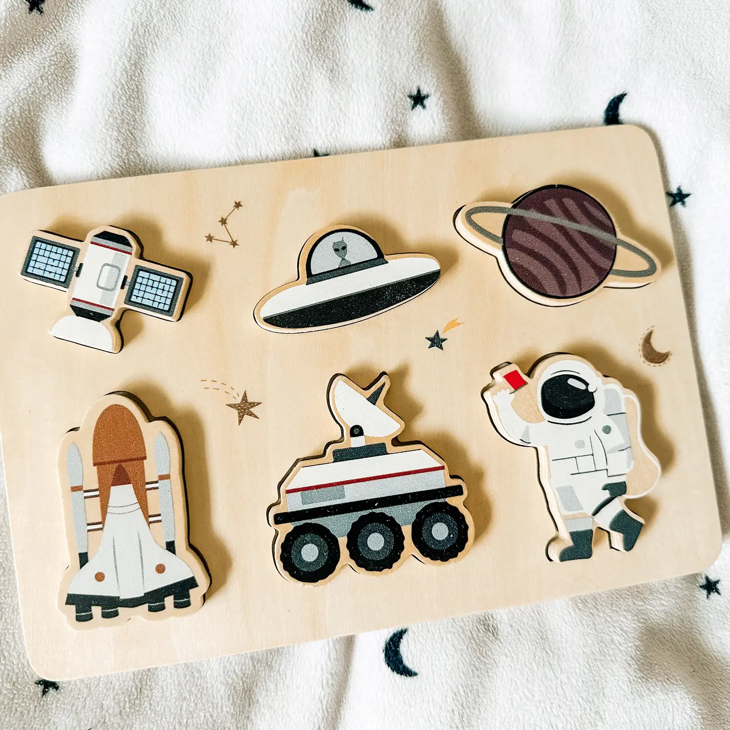 Peaks & Valleys Baby Peaks and Valleys Baby Wooden Puzzle Space Adventure