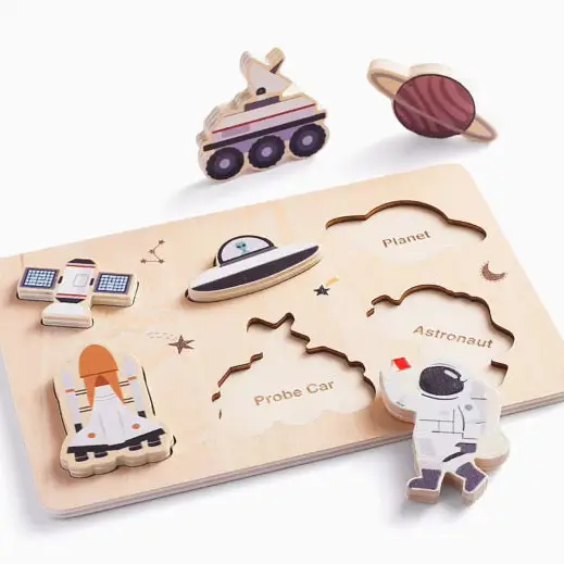 Peaks & Valleys Baby Peaks and Valleys Baby Wooden Puzzle Space Adventure