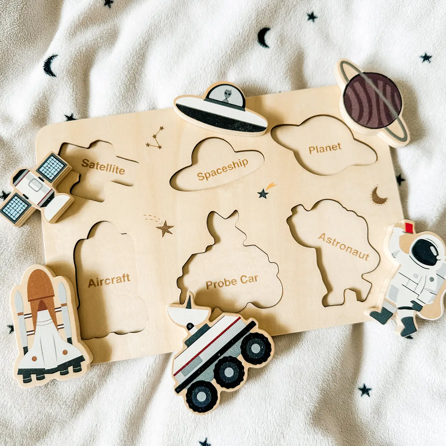 Peaks & Valleys Baby Peaks and Valleys Baby Wooden Puzzle Space Adventure