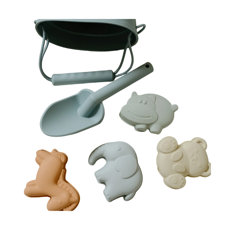 Peaks & Valleys Baby Peaks & Valleys Bucket with Animal Characters Storm Blue