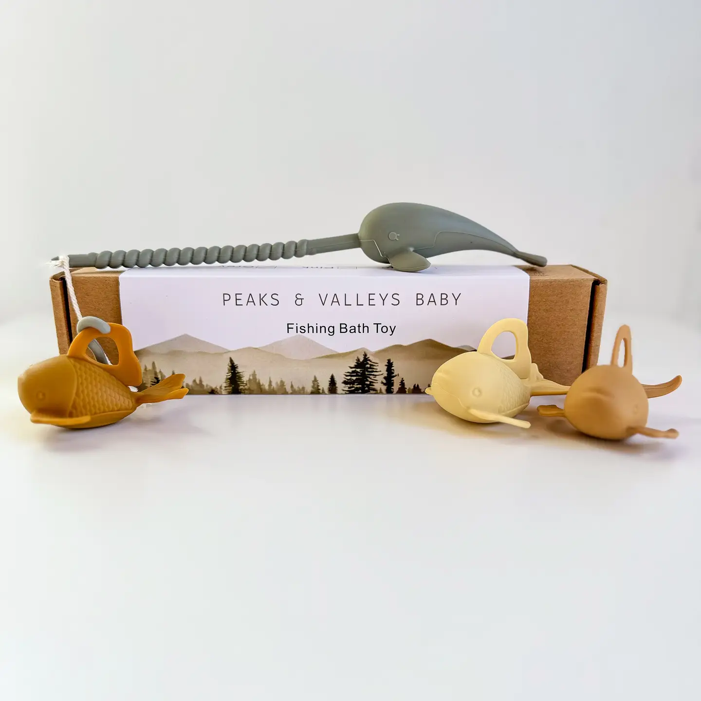 Peaks & Valleys Baby Peaks & Valleys Baby Fishing Bath Toy Pebble