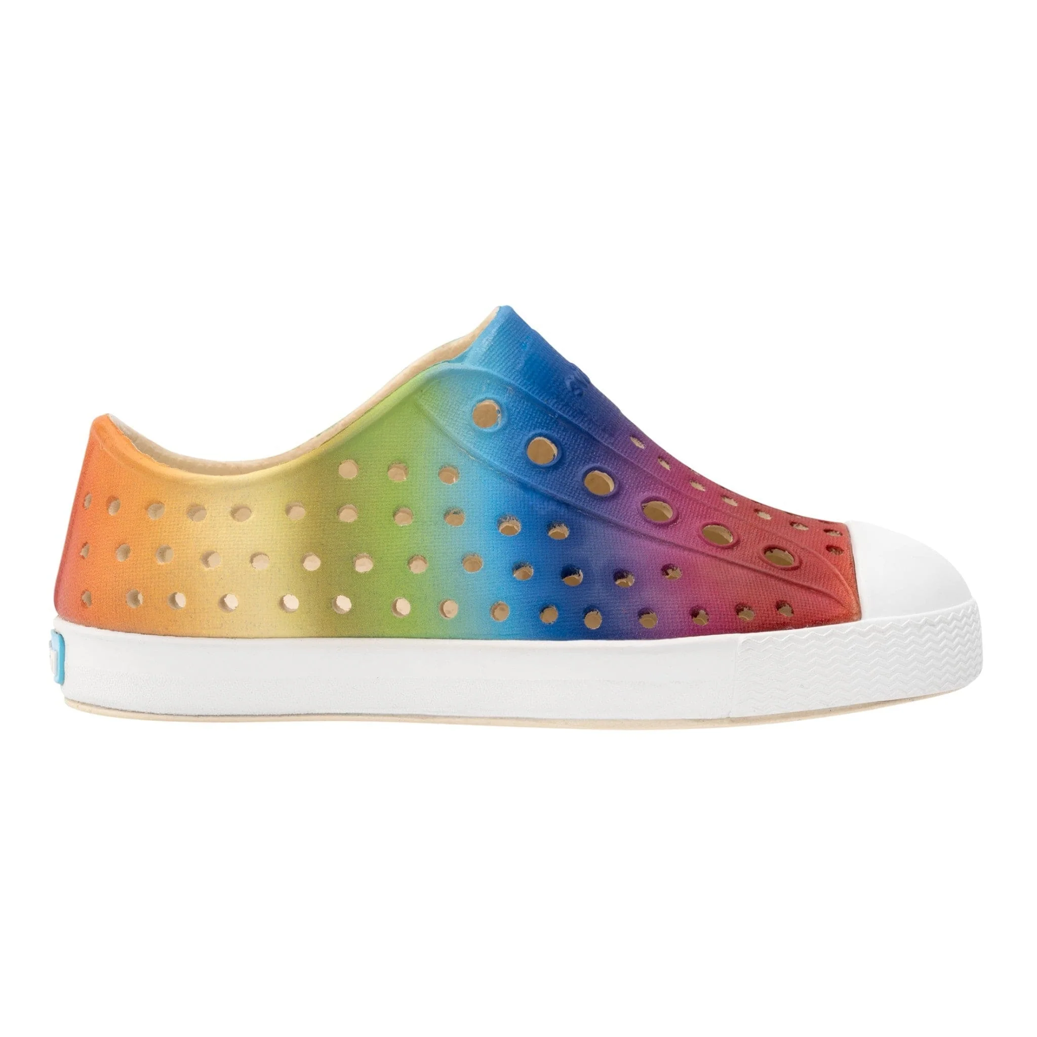 Native Native Jefferson Print Bone White/ Shell White/ Rainbow Gradient