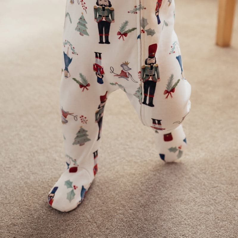 Nest Designs Nest Designs Long Sleeve Footed Sleeper Nutcracker