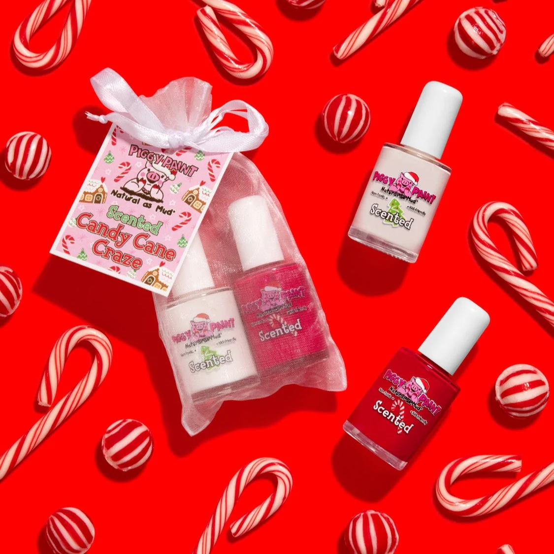 Piggy Paint Piggy Paint Scented Candy Cane Craze Gift Set