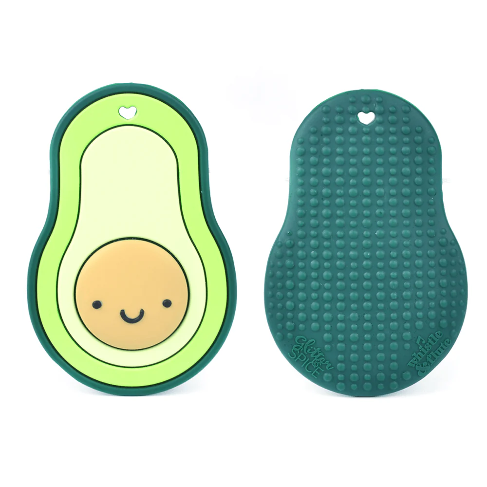 Glitter & Spice Glitter & Spice Teether Avocado