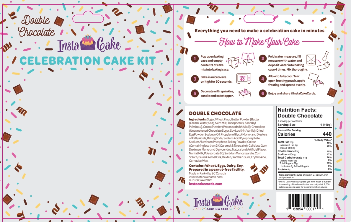 InstaCake Cards InstaCake Cards Celebration Cake Kit Double Chocolate