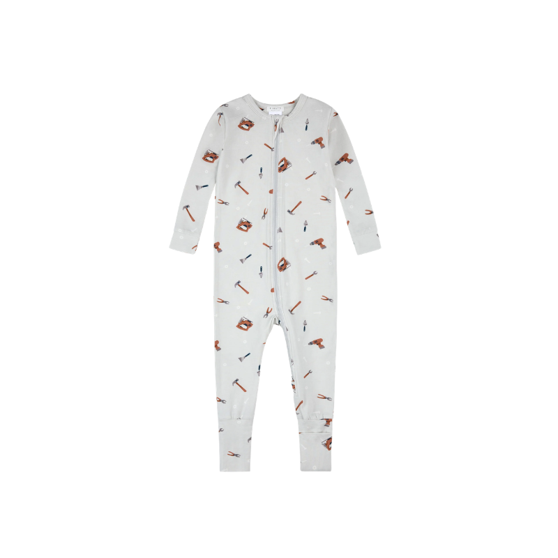 Petit Lem Petit Lem Convertible Sleeper Knit AOP Tools Light Grey