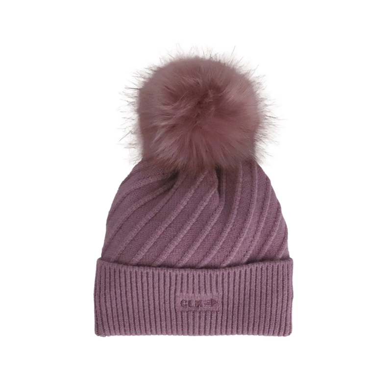 CaliKids Calikids Knit Pom Hat Dusty Orchid