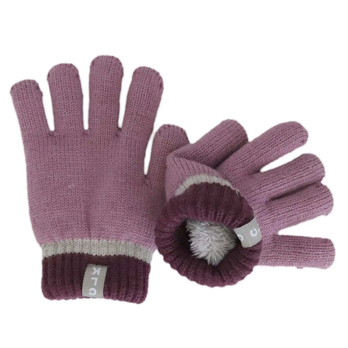 CaliKids CaliKids Knit Gloves Dusty Orchid