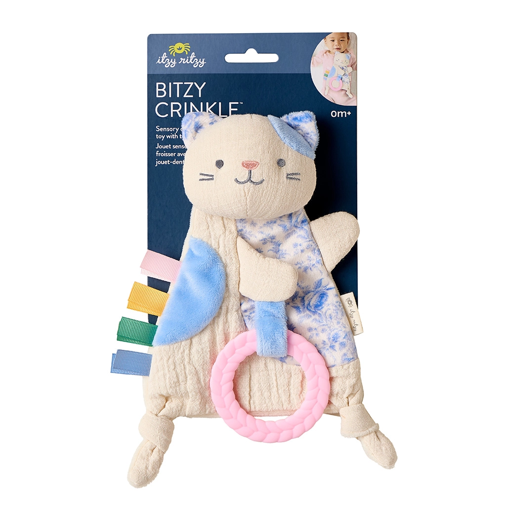 Itzy Ritzy Itzy Ritzy Bitzy Crinkle Sensory/Teether Kitty