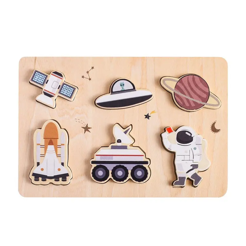 Peaks & Valleys Baby Peaks and Valleys Baby Wooden Puzzle Space Adventure