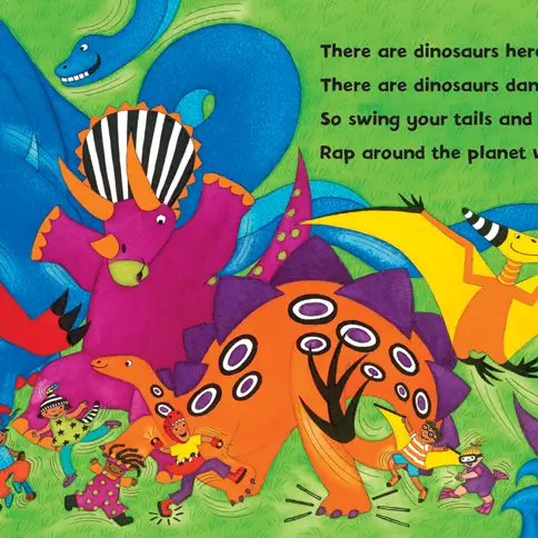 Barefoot Books Books Dinosaur Rap Paperback with Audio & Video