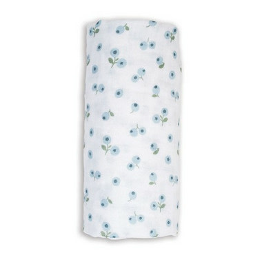 Lulujo Lulujo Muslin Swaddle Blueberries 40" x 40"