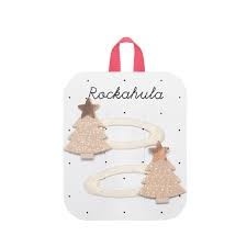 Rockahula Rockahula Christmas Hair Clips Golden Christmas Tree