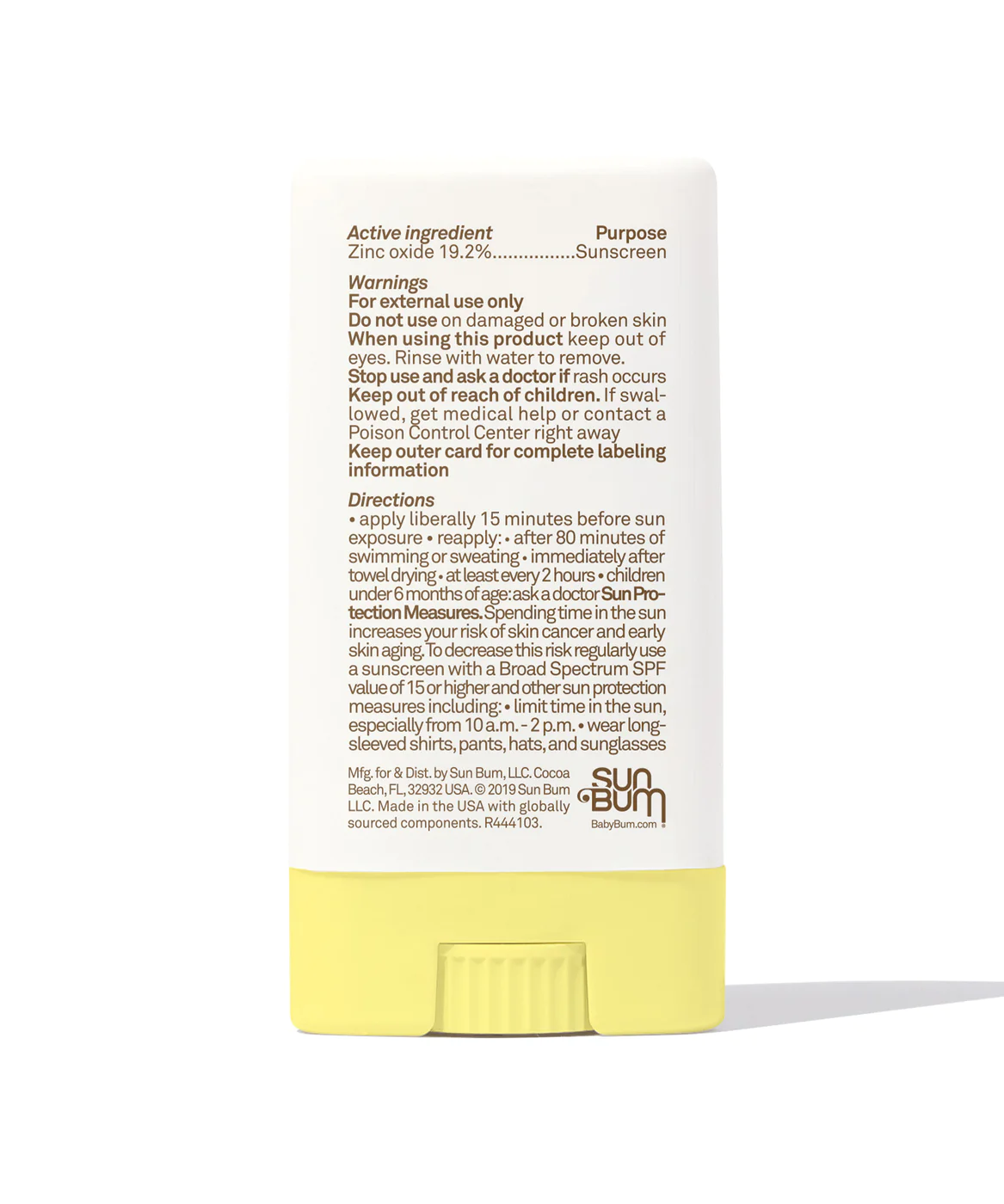 Sun Bum Baby Bum Face Stick SPF 50 13g