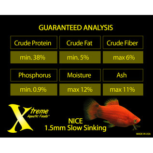 Xtreme Aquatic Foods NICE 1.5mm Slow-Sinking