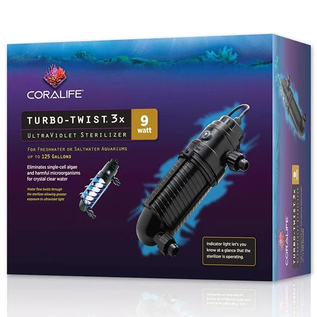 Coralife UV Sterilizer Turbo Twist 3X 9W