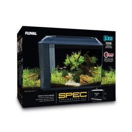 Fluval SPECXV Black Glass Aquarium Kit 15 gal