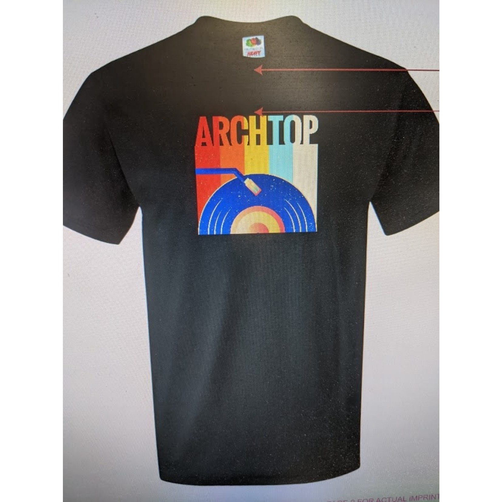 ARCHTOP T-SHIRT - TURNTABLE - UNISEX