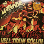 THE METEORS HELL TRAIN ROLLIN'  TRANSPARENT NEON ORANGE VINYL  LP