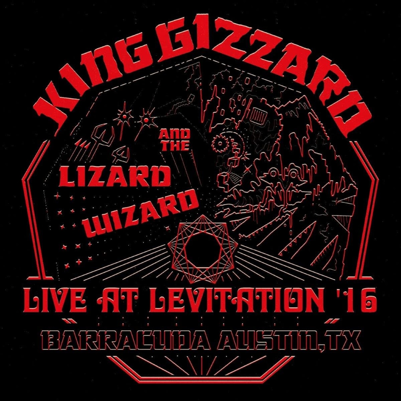 KING GIZZARD & THE LIZARD WIZARD LIVE AT LEVITATION '16 - RED VINYL LP