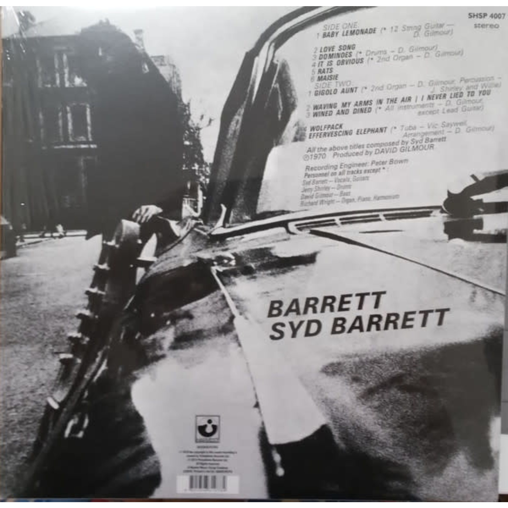 SYD BARRETT BARRETT - VINYL LP