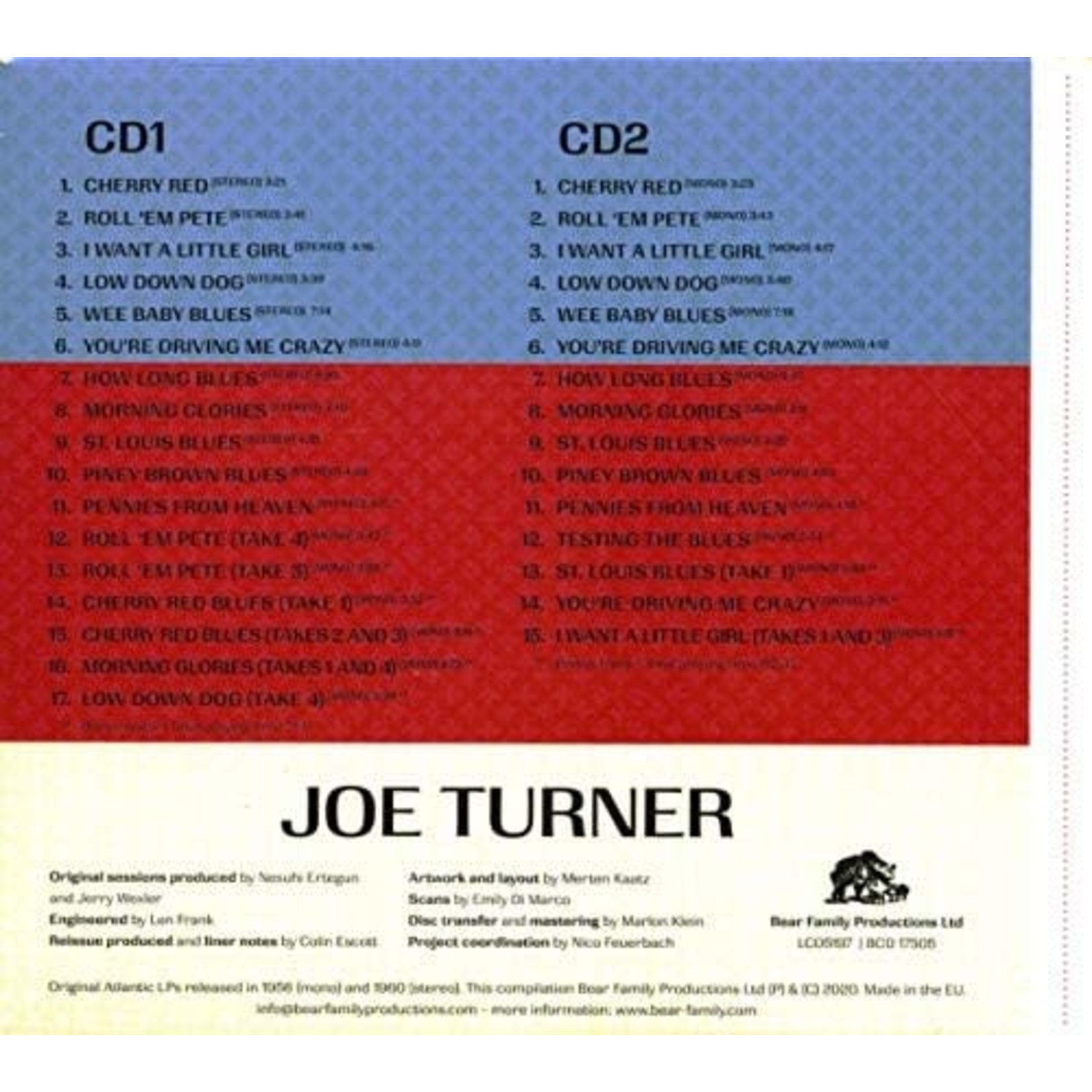 BIG JOE TURNER THE COMPLETE BOSS OF THE BLUES   2CD