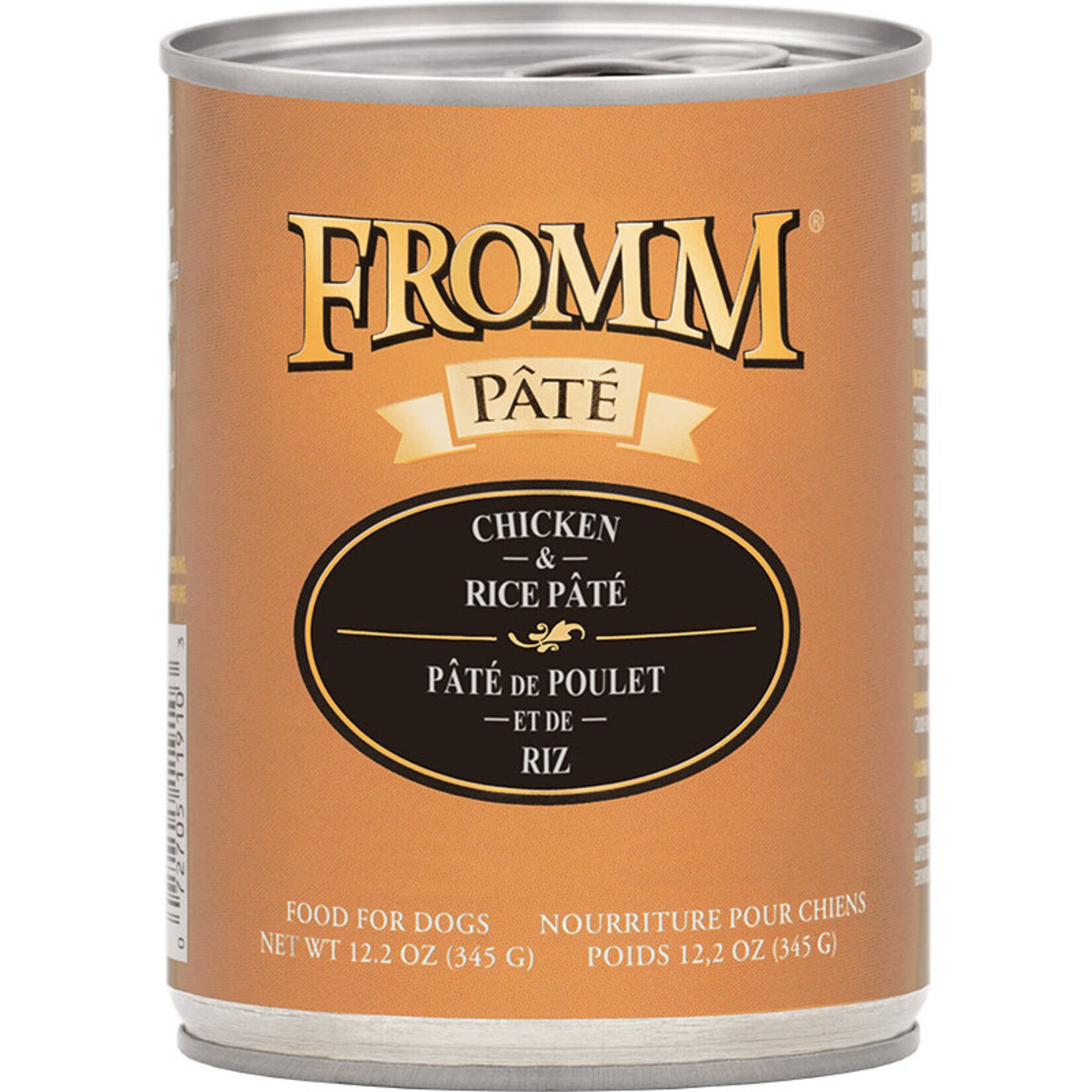 Fromm Fromm Pate  Chicken & Rice Can 12.2oz 12/cs