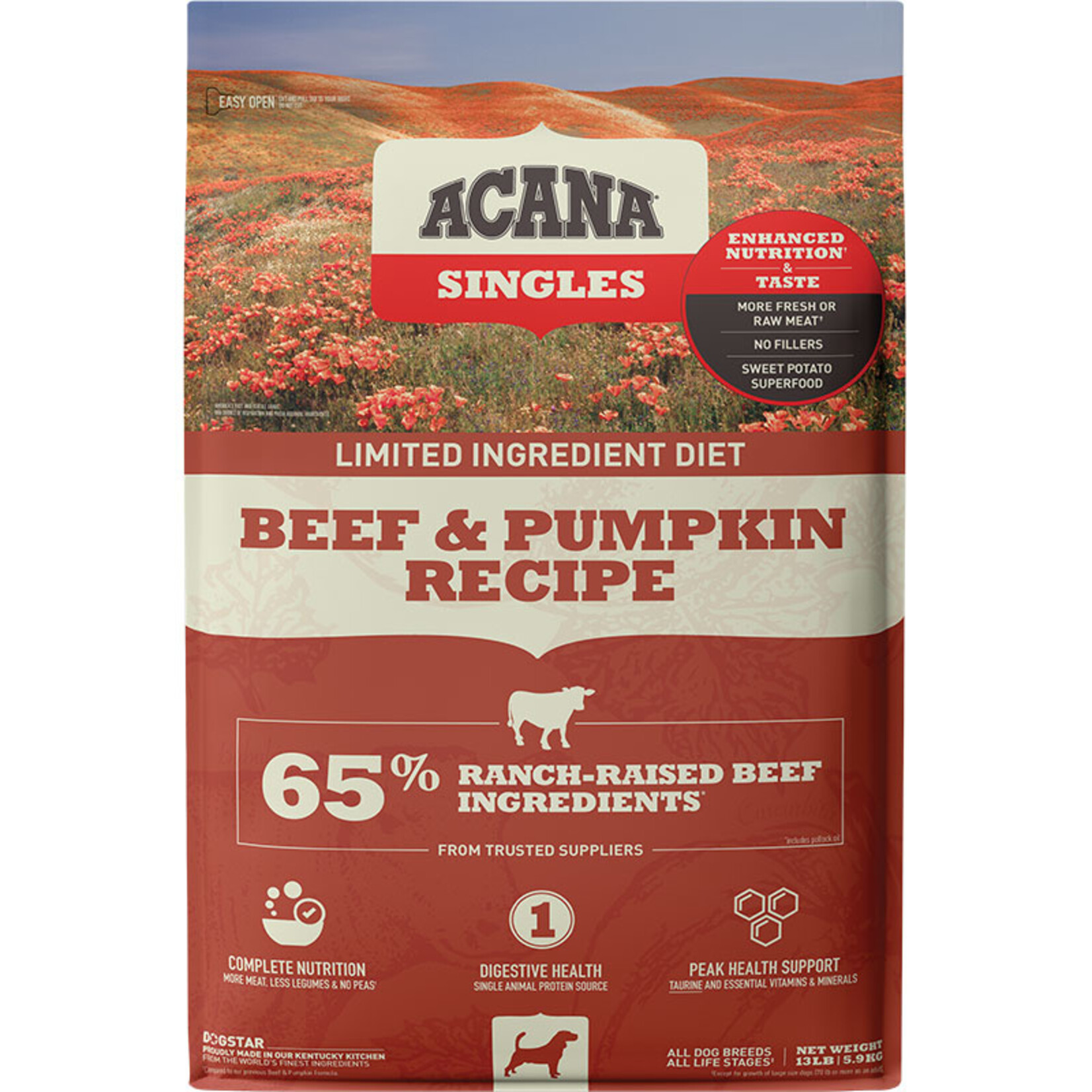 Acana Acana Singles Beef & Pumpkin 13lb
