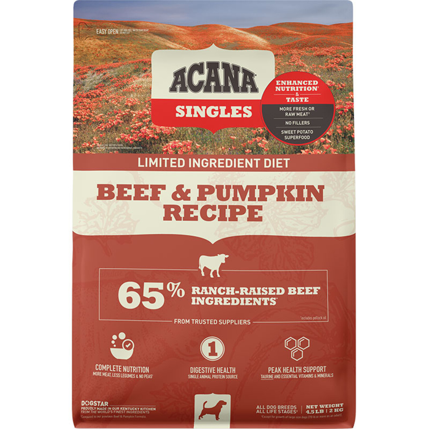 Acana Acana Singles Beef & Pumpkin 4.5lb