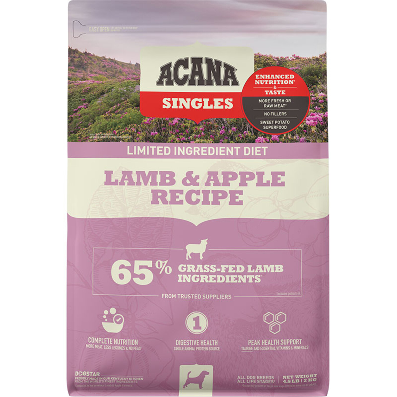 Acana ACA Acana Singles Lamb & Apple 4.5lb