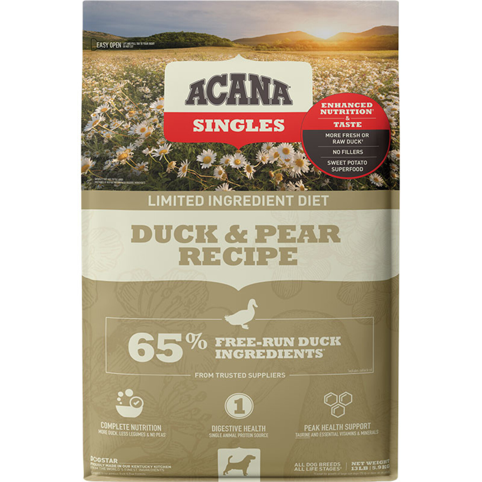 Acana Acana Singles Duck & Pear 13lb