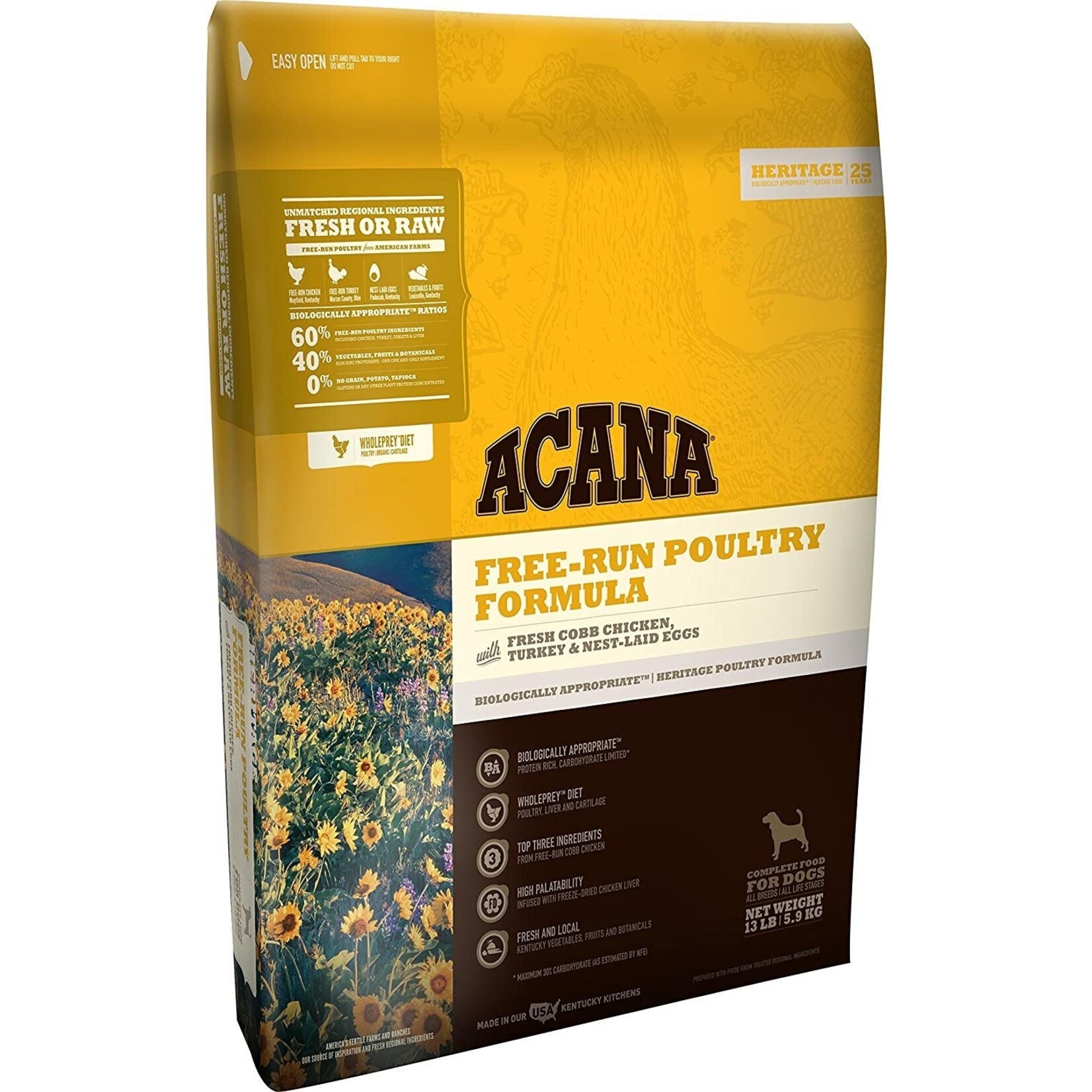 Acana ACA Acana Heritage Free Run Poultry 13lb