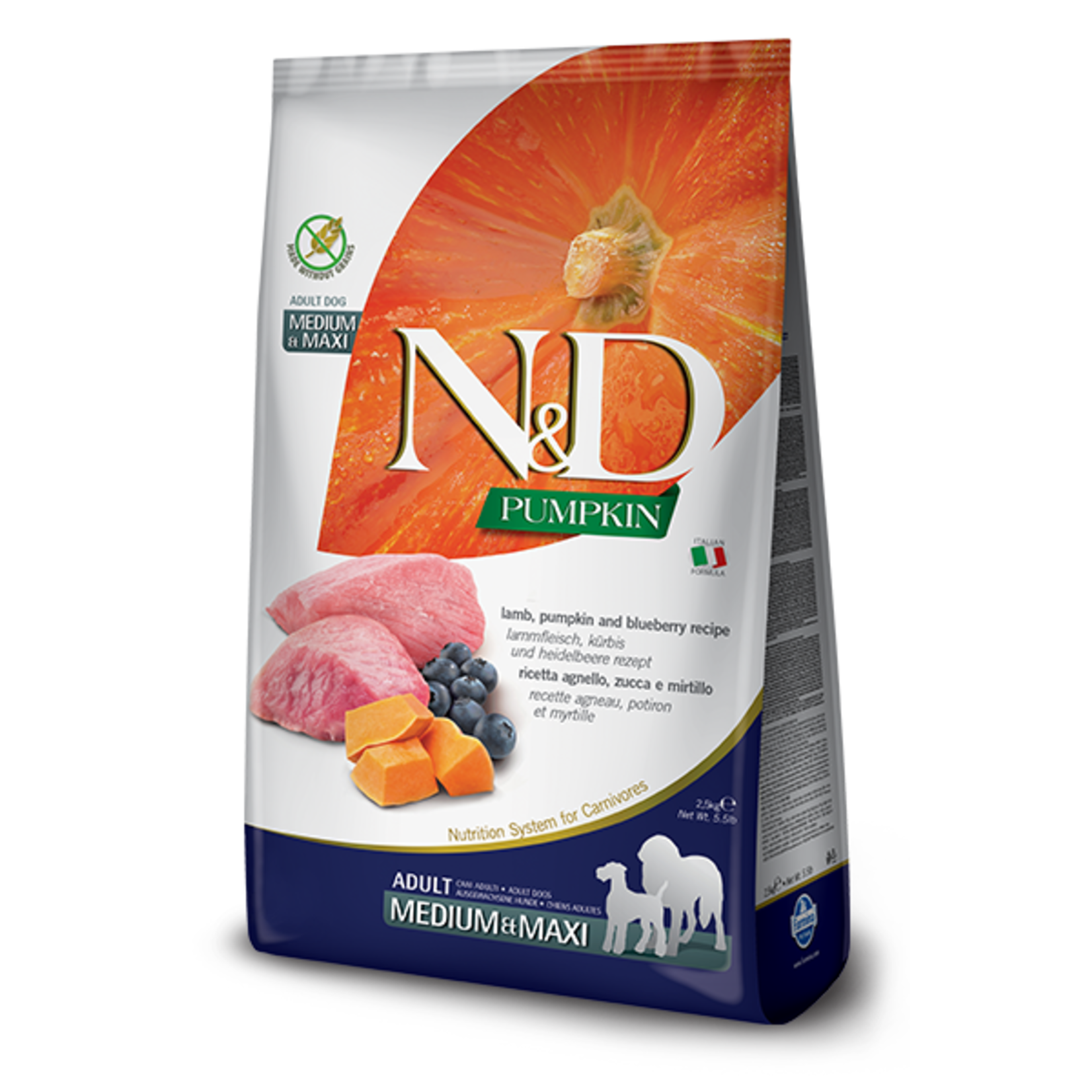 Farmina Farmina N&D Dog Lamb,  Pumpkin & Blueberry Medium/Maxi 26.4lb