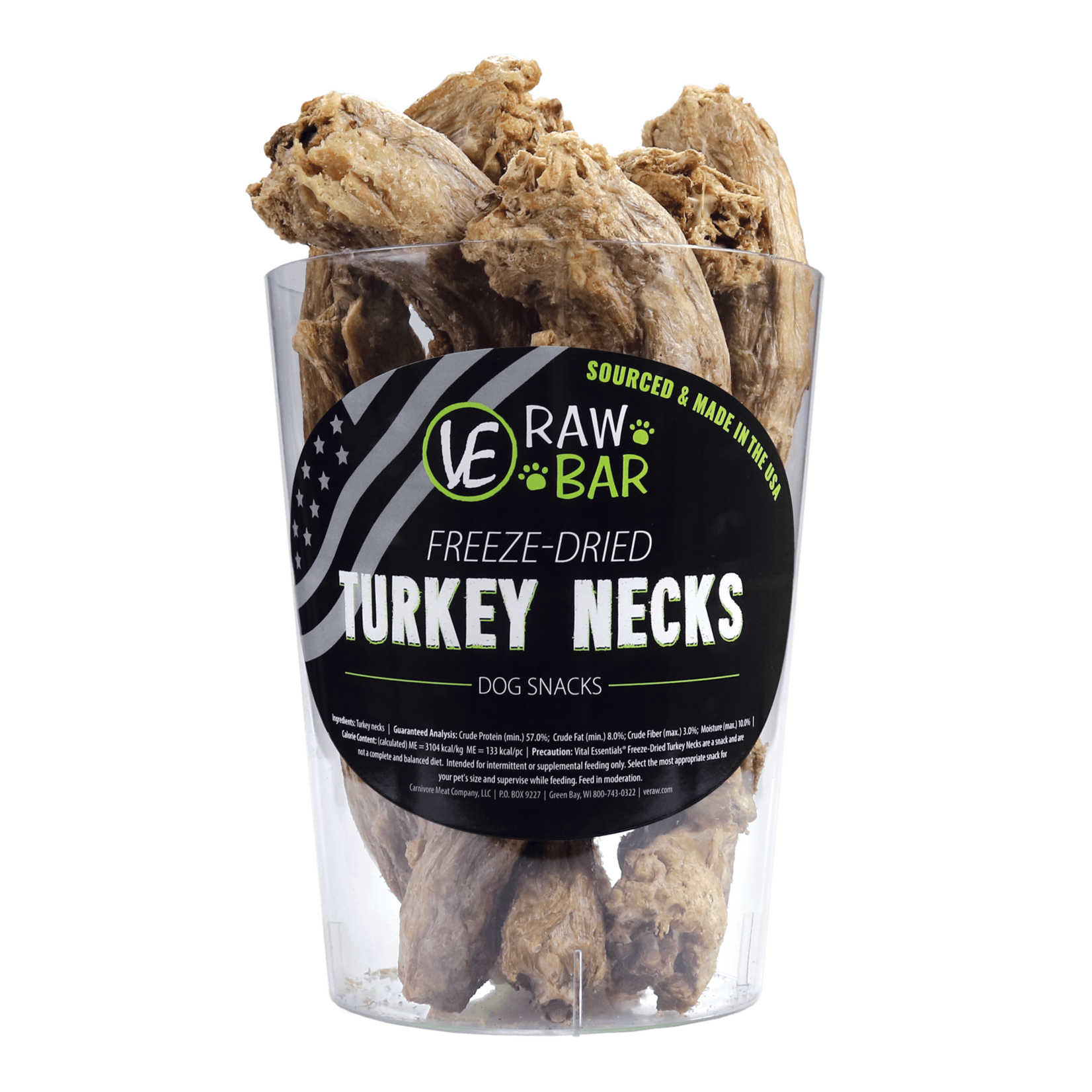 Vital Essentials Vital Essentials BULK Freeze Dried Turkey Neck (12) UPC