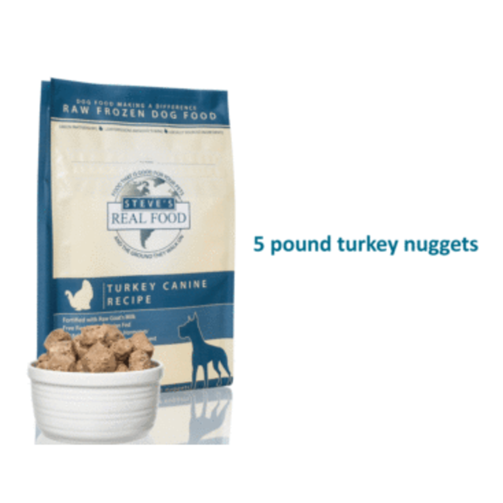 Steve's Real Food Steves Real Food Frozen Turkey Nuggets 5lb