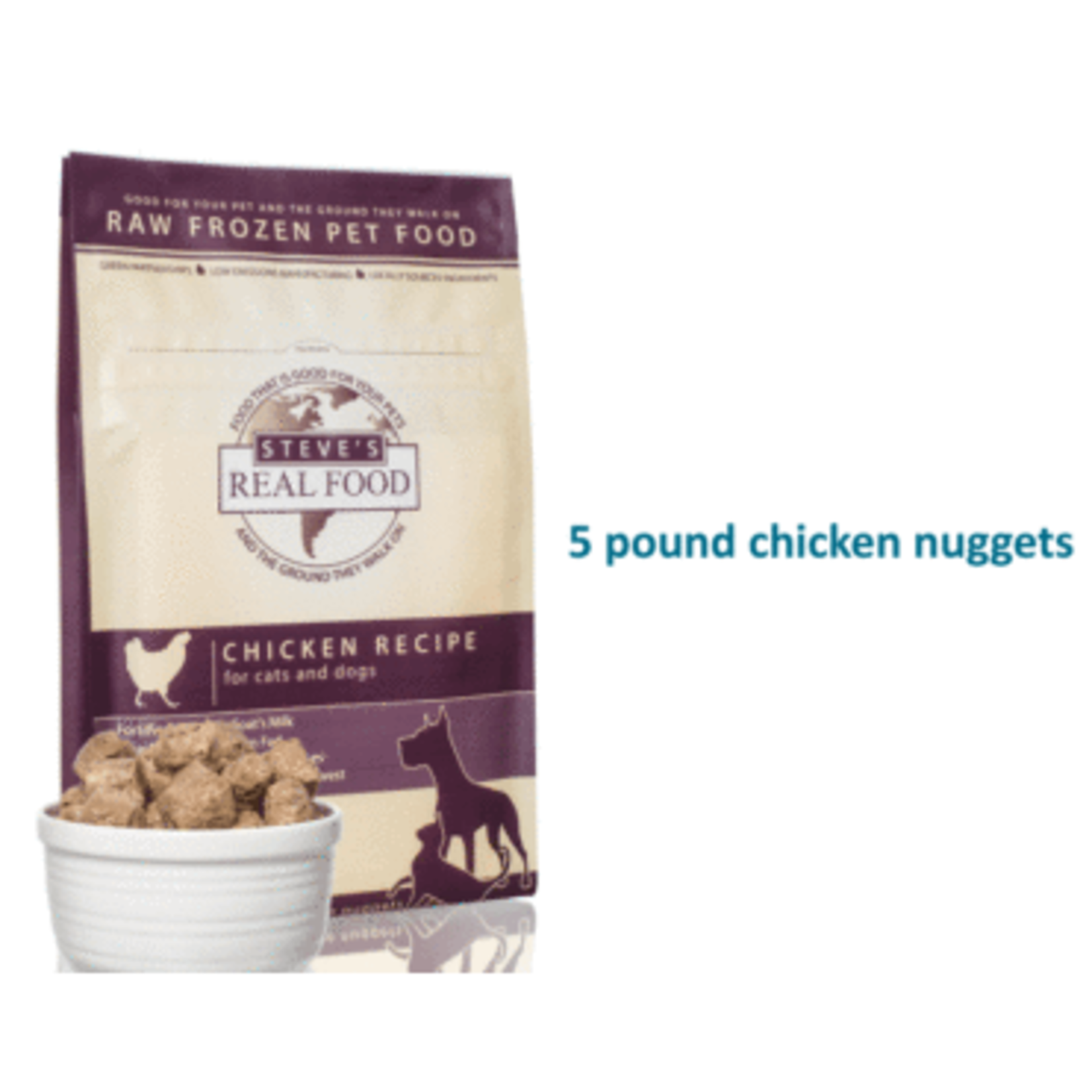 Steve's Real Food Steves Real Food Frozen Chicken Nuggets 5lb