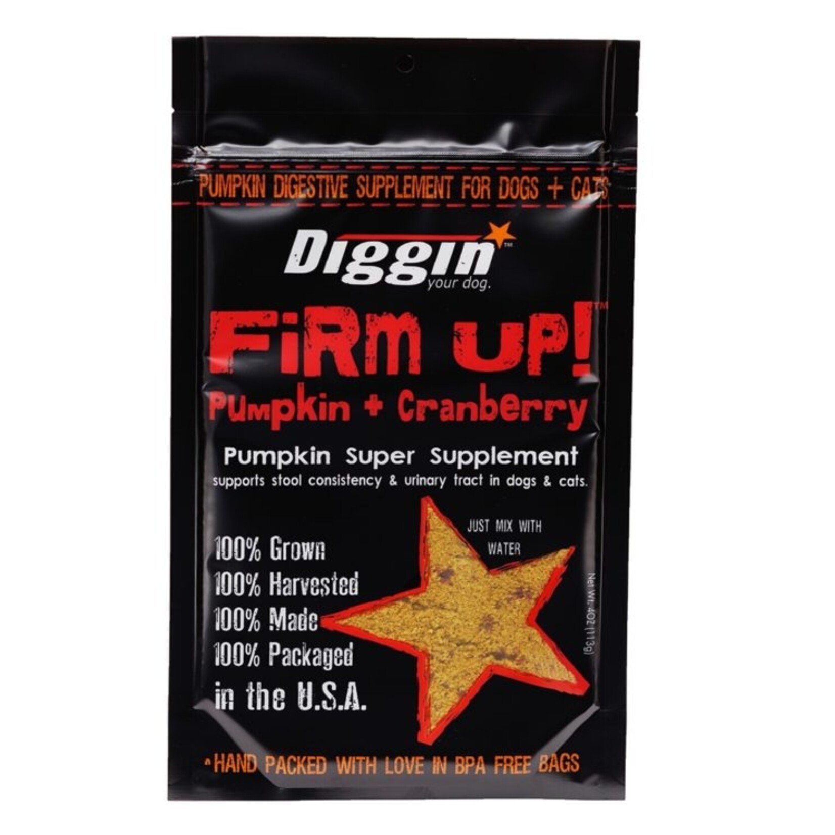 Diggin' Your Dog DYD Diggin' Your Dog Firm Up + Cranberry 4oz